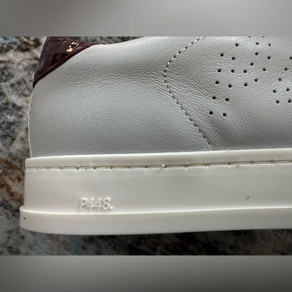 NWT P448 John Perforated Sneaker Pastel Lilac - Size 37 (7 US)