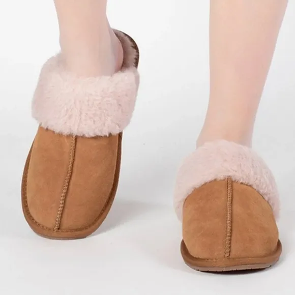 NWT - PACAS - WOMEN'S ALPACA LINED SLIDE SLIPPER - Size: 10