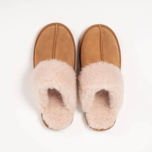 NWT - PACAS - WOMEN'S ALPACA LINED SLIDE SLIPPER - Size: 10