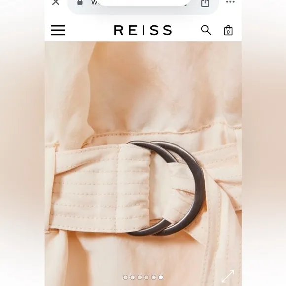 NWT REISS TAYAH MODAL BLEND PARACHUTE MIDI DRESS Sz 6