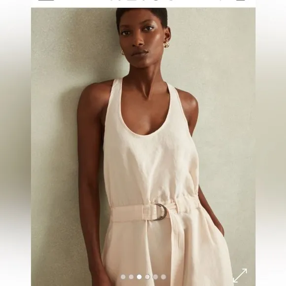 NWT REISS TAYAH MODAL BLEND PARACHUTE MIDI DRESS Sz 6