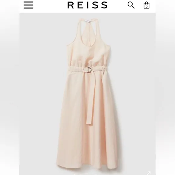 NWT REISS TAYAH MODAL BLEND PARACHUTE MIDI DRESS Sz 6