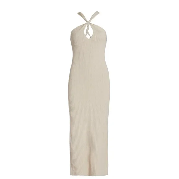 NWT REVOLVE Nude Knit Sweater Midi Dress