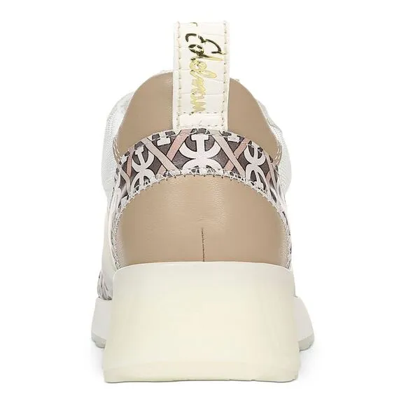 NWT SAM EDELMAN Womens Ivory Darsie Toe Leather Athletic Running Shoes 7.5 M