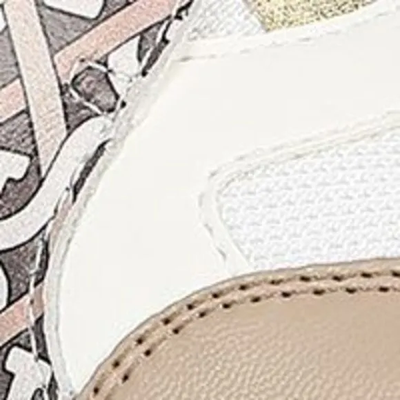 NWT SAM EDELMAN Womens Ivory Darsie Toe Leather Athletic Running Shoes 7.5 M