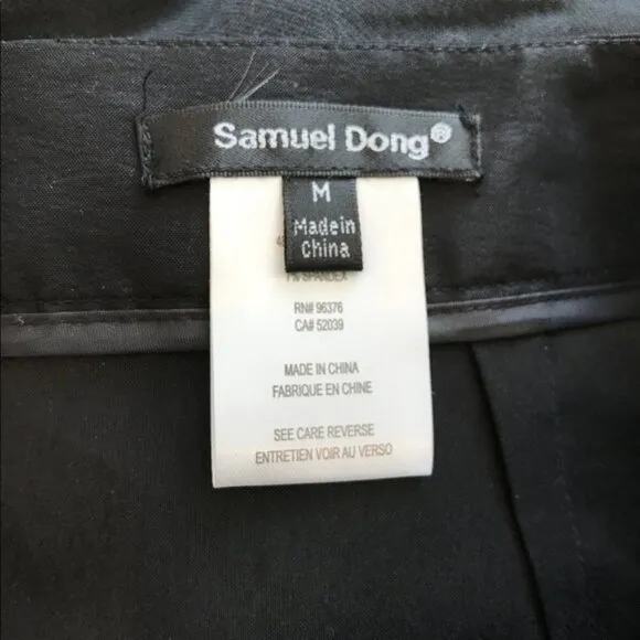 NWT Samuel Dong Black Water-Resistant Outdoor Minimalist Pencil Dress Skirt M