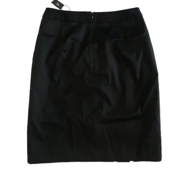 NWT Samuel Dong Black Water-Resistant Outdoor Minimalist Pencil Dress Skirt M