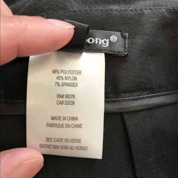 NWT Samuel Dong Black Water-Resistant Outdoor Minimalist Pencil Dress Skirt M