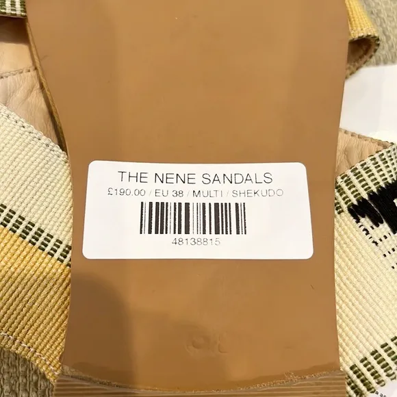NWT Shekudo Nene Cross Slide Sandal
