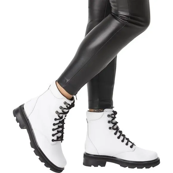NWT Sorel Lennox Waterproof Leather Lace Up Boots