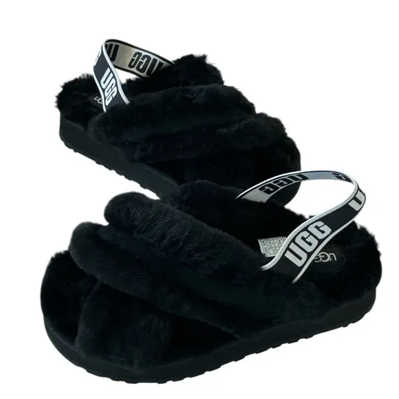 NWT UGG Fluff Yeah Slide in Black