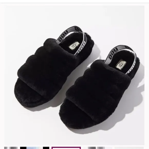 NWT UGG Fluff Yeah Slide in Black