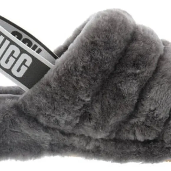 NWT UGG Women's Fluff Yeah Slingback Slippers Size 5