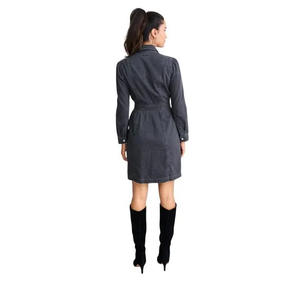 NWT UNTUCKit for her Annie Long Sleeve Denim Shirt Dress Minimalist Size 10