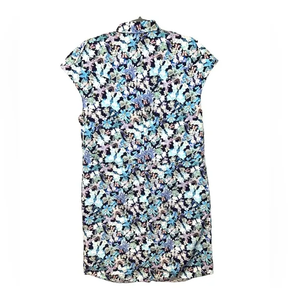 NWT Vintage Luxury Cacharel Kaleidoscope Floral Button Down Mini Dress