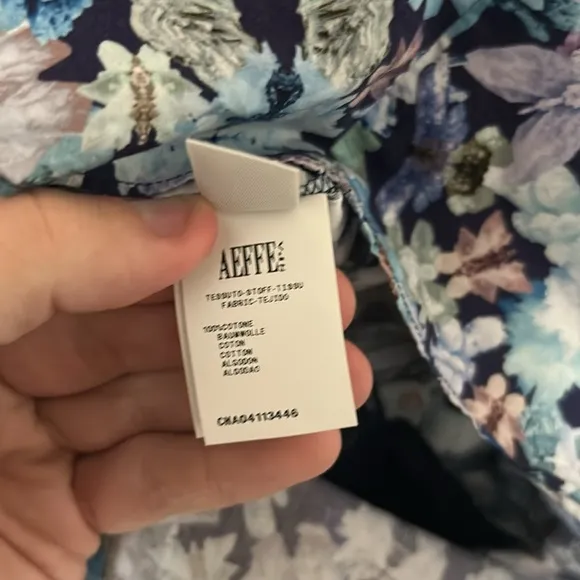 NWT Vintage Luxury Cacharel Kaleidoscope Floral Button Down Mini Dress