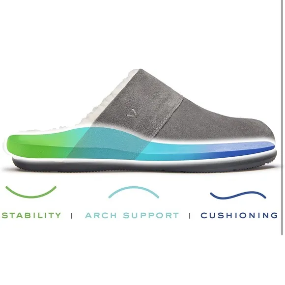 *NWT Vionic Bridges Alfons Mule Slipper Charcoal Gray Mens 8