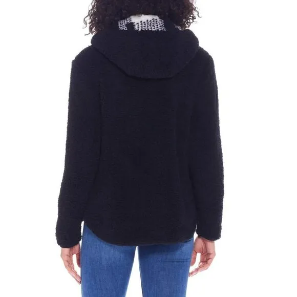 NWT Weatherproof Women's Reversible Ultra Cozy Plush Fleece Plaid Jacket