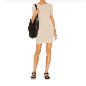 NWT Weekend Stories Neutral Bodycon/Stretch Quiet Luxury Capsule Dress