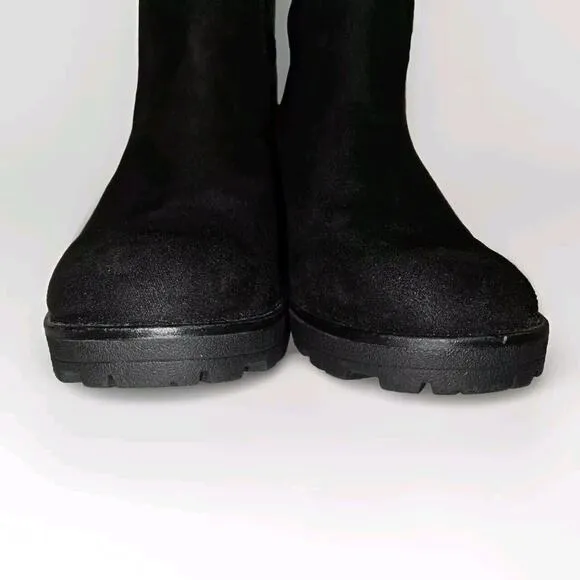 NWT! White Mountain Stretch Knit Heeled Ankle Boots - Benji Womens Size 9