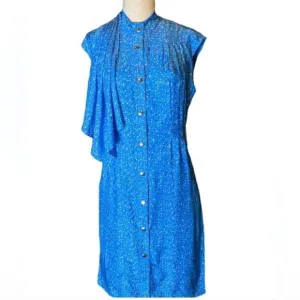 NWT COACH Dotted Sleeveless 100% silk dress Size 00