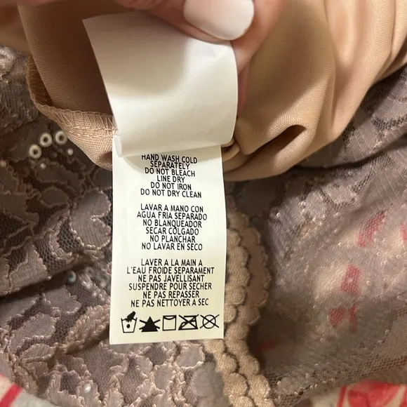 NWT,Marina Long-Sleeve Lace Sequined Dress Elegant,MOB Dress,Soft Taupe,Size 14