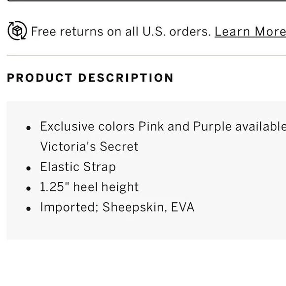 NWT! UGG (for Victoria’s Secret) Black Fluffer Slides/Slippers. Size 9.