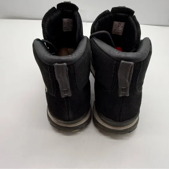 Oboz Hazel Mid Womens 8 Black Leather Ankle Boots Hiking Shoes Trail Trekking