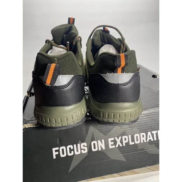 ODCKOI Waterproof Hiking Shoes Men Lightweight anti Slip Outdoor Hike Green - 13