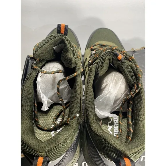 ODCKOI Waterproof Hiking Shoes Men Lightweight anti Slip Outdoor Hike Green - 13