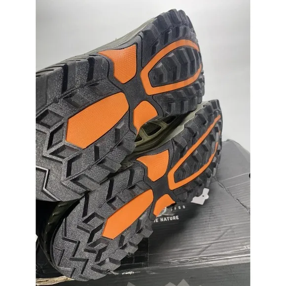 ODCKOI Waterproof Hiking Shoes Men Lightweight anti Slip Outdoor Hike Green - 13