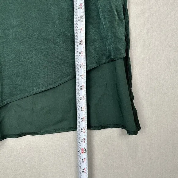 Olive Cheltenham Womens Dress One Size Green Midi Satin Slip Date Minimalist