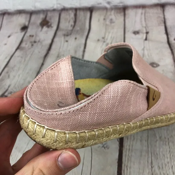 Olukai Kaula Pa'a Kapa Rose Slippers Women's US 6