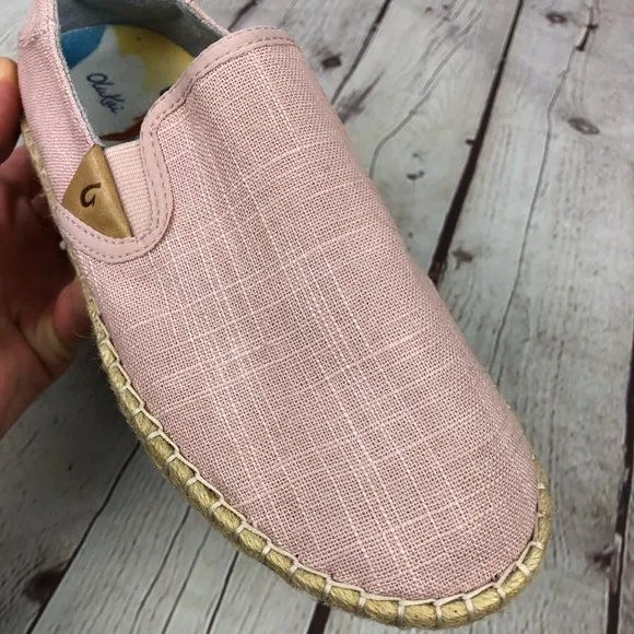 Olukai Kaula Pa'a Kapa Rose Slippers Women's US 6
