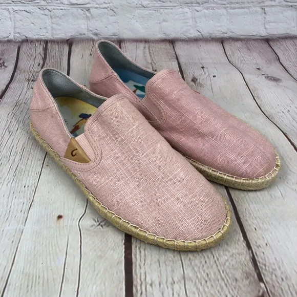 Olukai Kaula Pa'a Kapa Rose Slippers Women's US 6