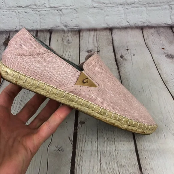 Olukai Kaula Pa'a Kapa Rose Slippers Women's US 6