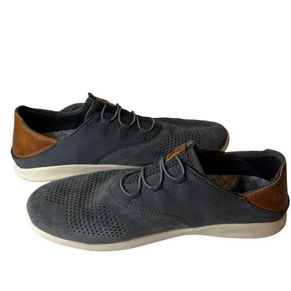 OLUKAI men's Alapa Li grey casual shoes sz 9 preppy‎ walking comfort