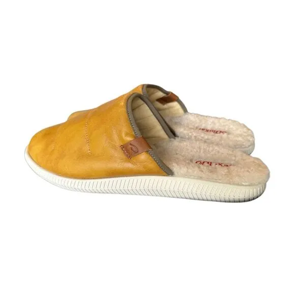 Olukai Men’s Mua ‘Ili Leather Slippers Size 12