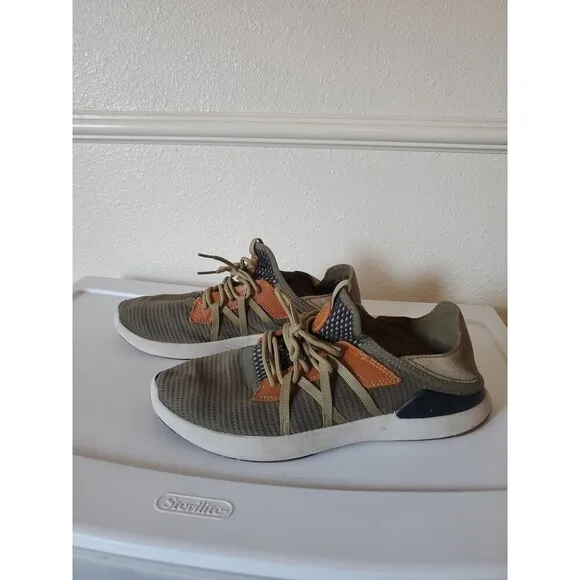 Olukai Mio Li Everyday Athletic Shoes Hunter Green/Lava Rock 10440-HGLR Men's 8