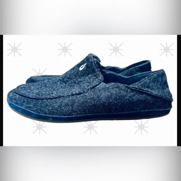 OLUKAI Moloa Hulu Men's Wool-Blend Slippers, Soft &amp; Heathered Knit