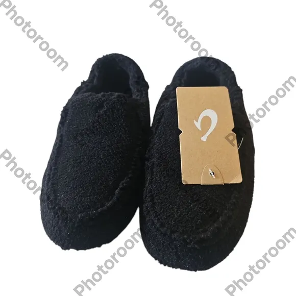 OLUKAI Nohea Heu Woman Soft Sherpa Fleece Drop-in Heel  Slippers 7W