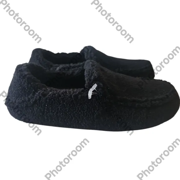 OLUKAI Nohea Heu Woman Soft Sherpa Fleece Drop-in Heel  Slippers 7W