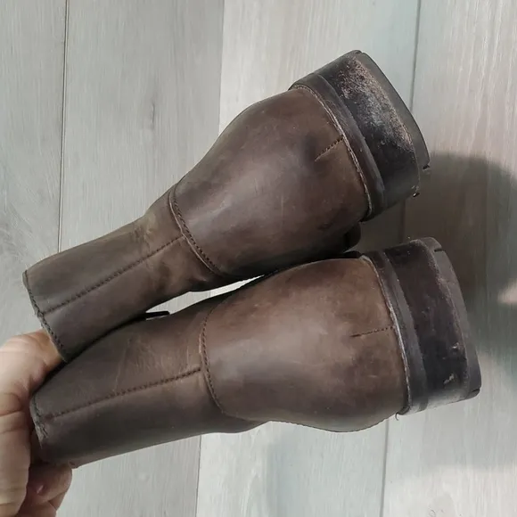 Olukai Womens Kaona II Ankle Side zip Leather Boots shoes sz 7.5