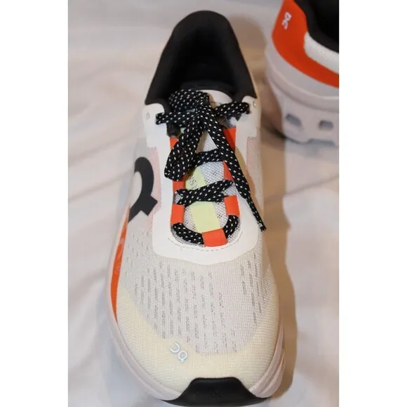 ON CLOUD MEN'S CLOUDMONSTER ATHLETIC SHOES‎ WHITE ORANGE