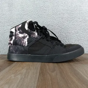 Osiris High Top Skate Shoes Skull Print Mens Size 13 Sneakers Black Lace Up