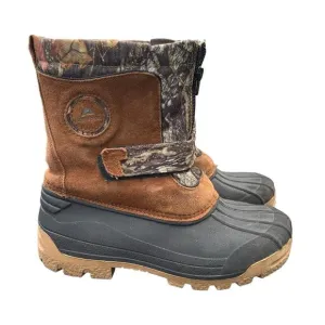 Ozark Trail Mens 3M Thinsulate Winter Hunting Snow Boots Size 5 Camo Suede
