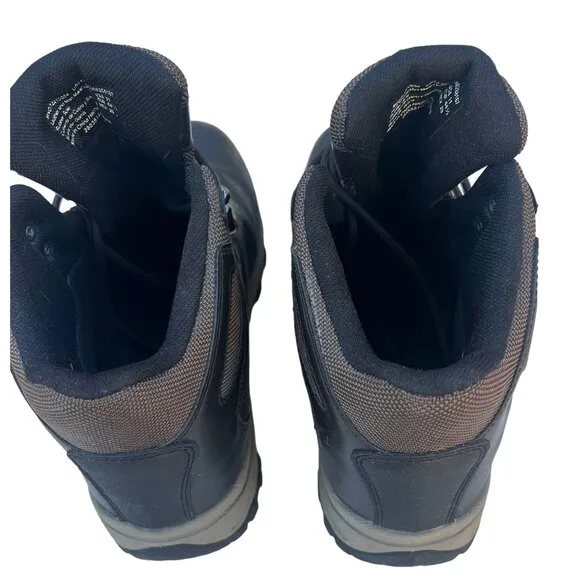 Ozark Trail Men's Size 11 Hiking Boots Recreation Black Leather &amp; Manmade Upper