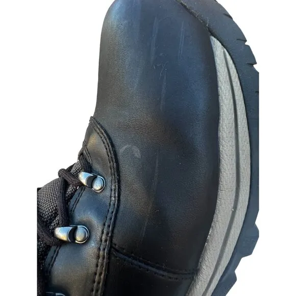 Ozark Trail Men's Size 11 Hiking Boots Recreation Black Leather &amp; Manmade Upper