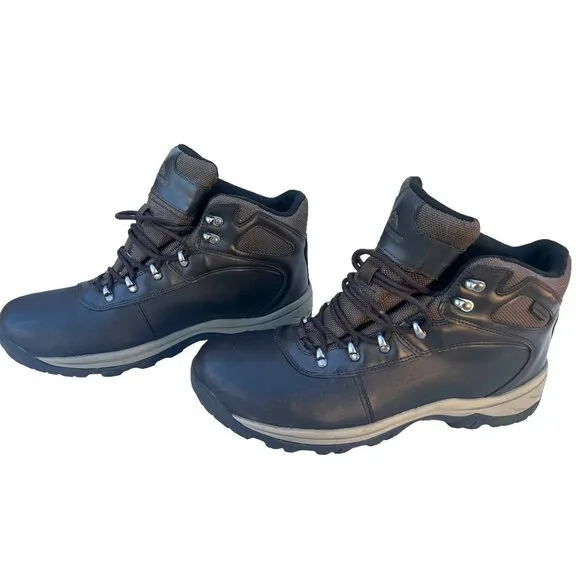 Ozark Trail Men's Size 11 Hiking Boots Recreation Black Leather &amp; Manmade Upper