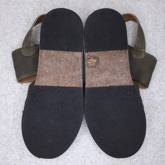 P. Monjo Slingback Leather Sandals